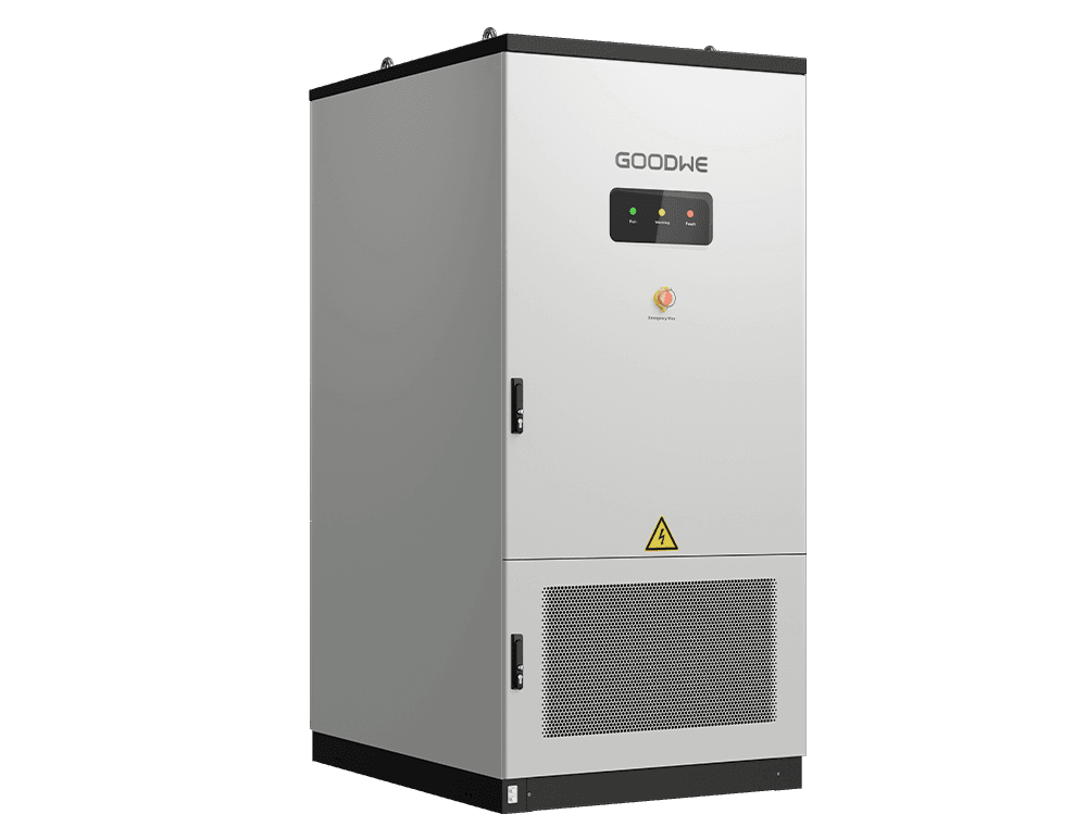 GoodWe ESA Series 125kW/261kWh σύστημα αποθήκευσης ενέργειας σε εμπρόσθια γωνιακή απεικόνιση