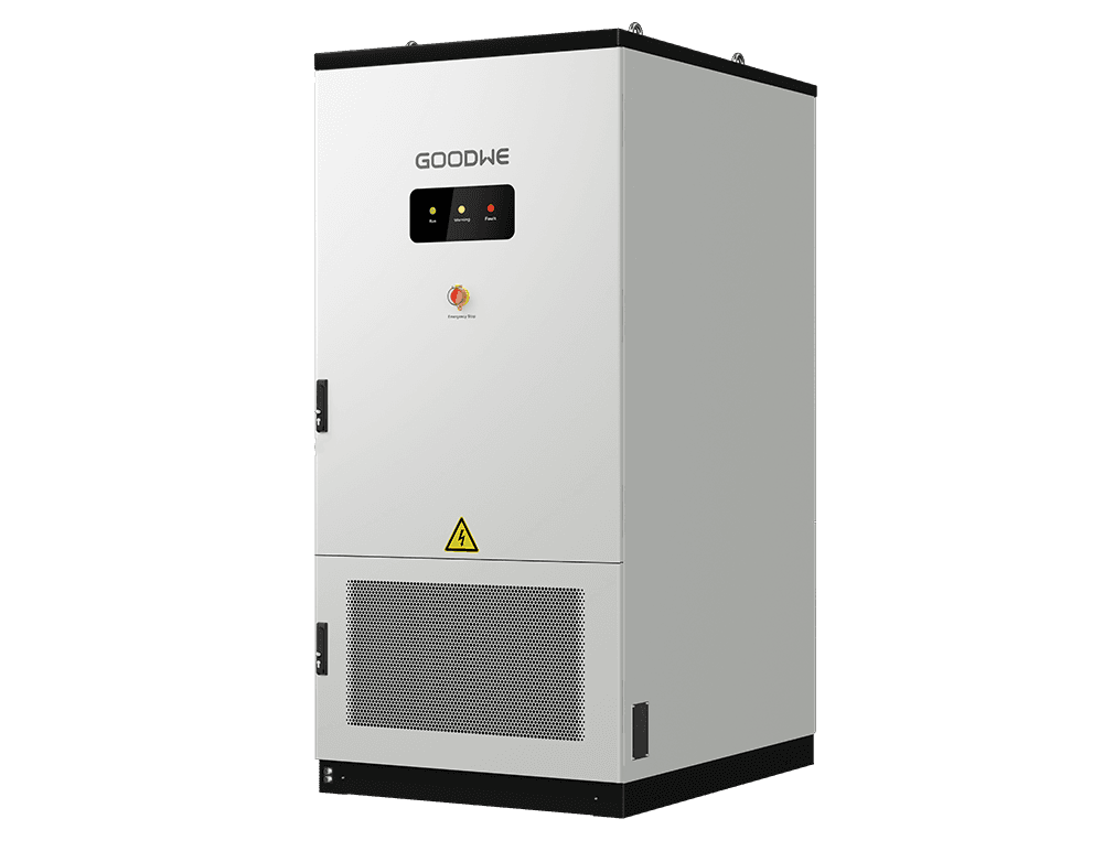 GoodWe ESA Series 125kW/261kWh σύστημα αποθήκευσης ενέργειας σε πλευρική γωνία